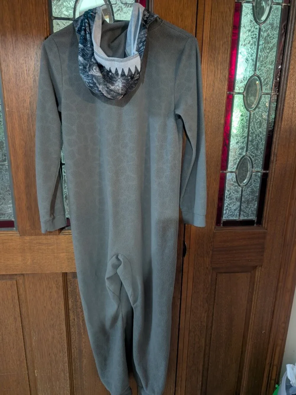 Boys hooded blanket sleeper, size 10/12